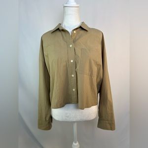 NEW / madewell cropped shirt